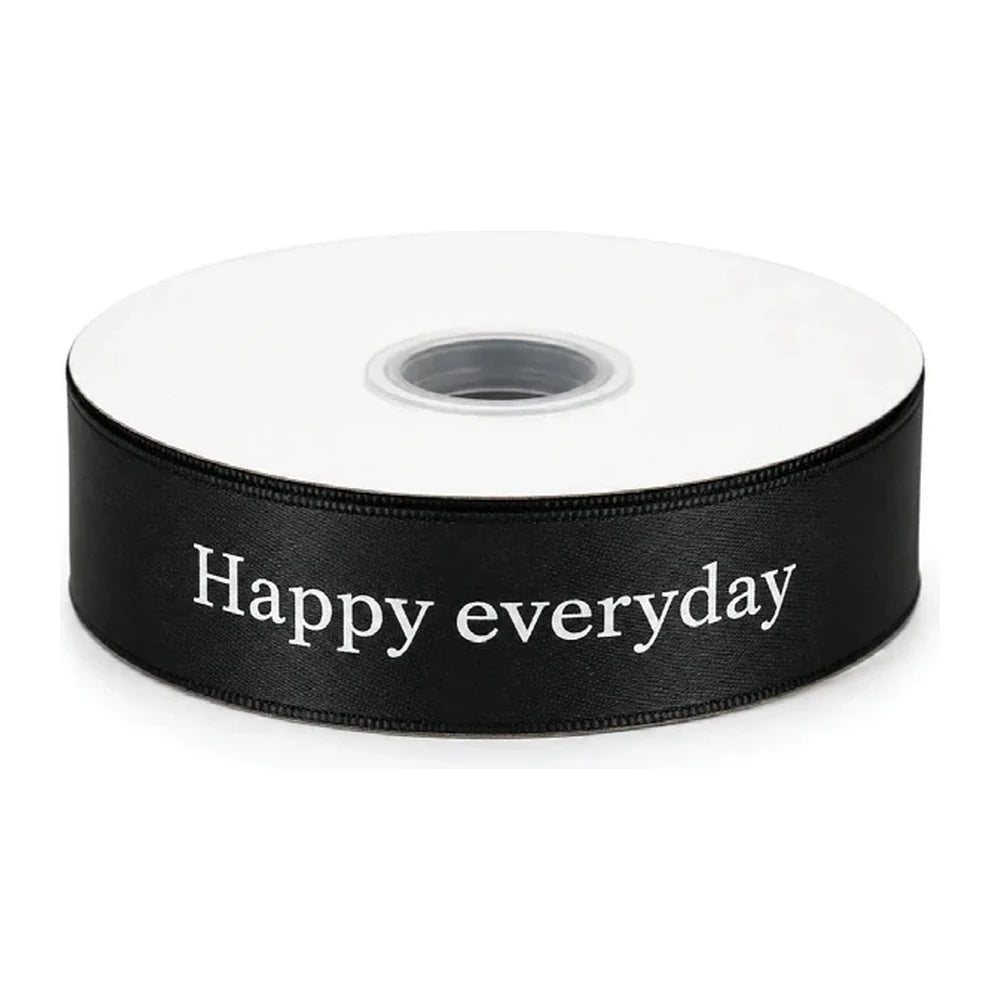Κορδέλα Happy Everyday Μαύρη – 21279-1