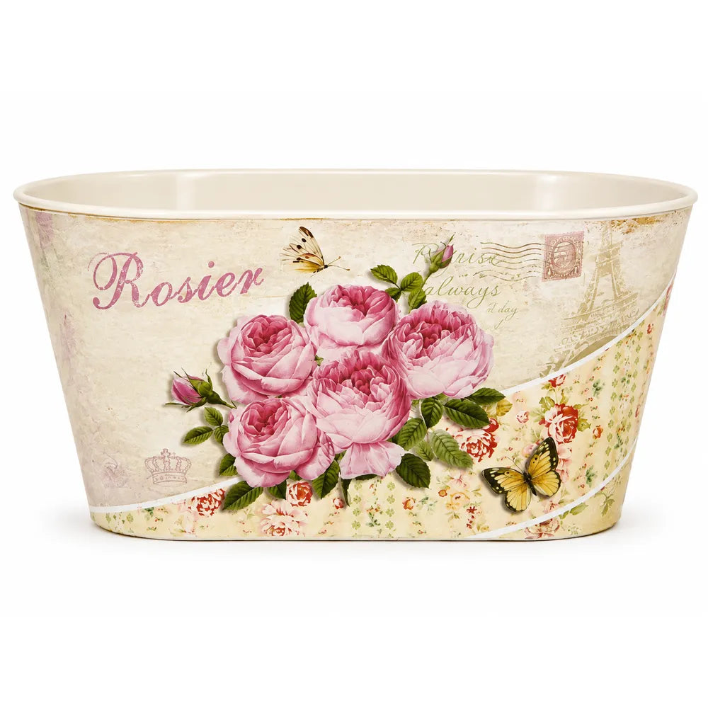 Μεταλλικό Κασπώ Οβάλ Floral Rosier – 22045