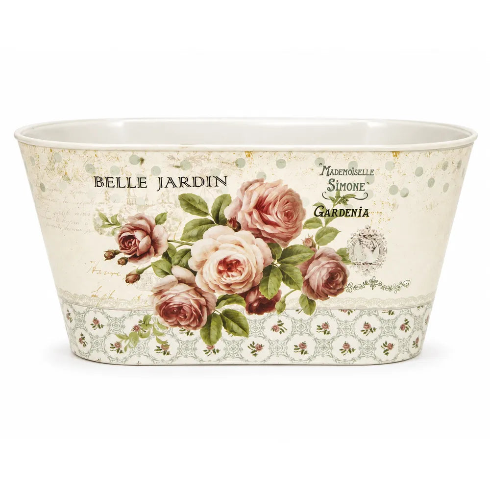 Μεταλλικό Κασπώ Οβάλ Floral Belle Jardin – 22047