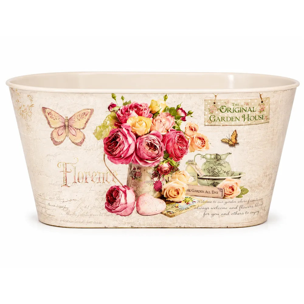 Μεταλλικό Κασπώ Οβάλ Floral Florence – 22049