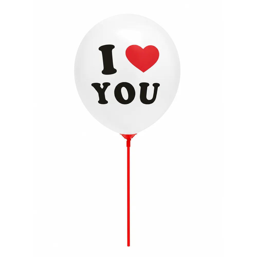 Λευκά Μπαλόνια I Love You Latex – 22860