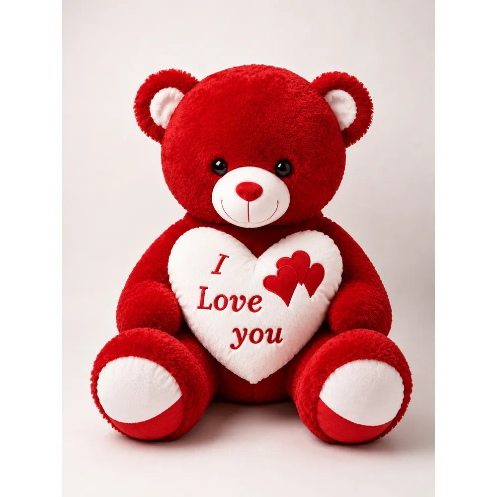 Λούτρινο Αρκουδάκι Κόκκινο I Love You – 23091