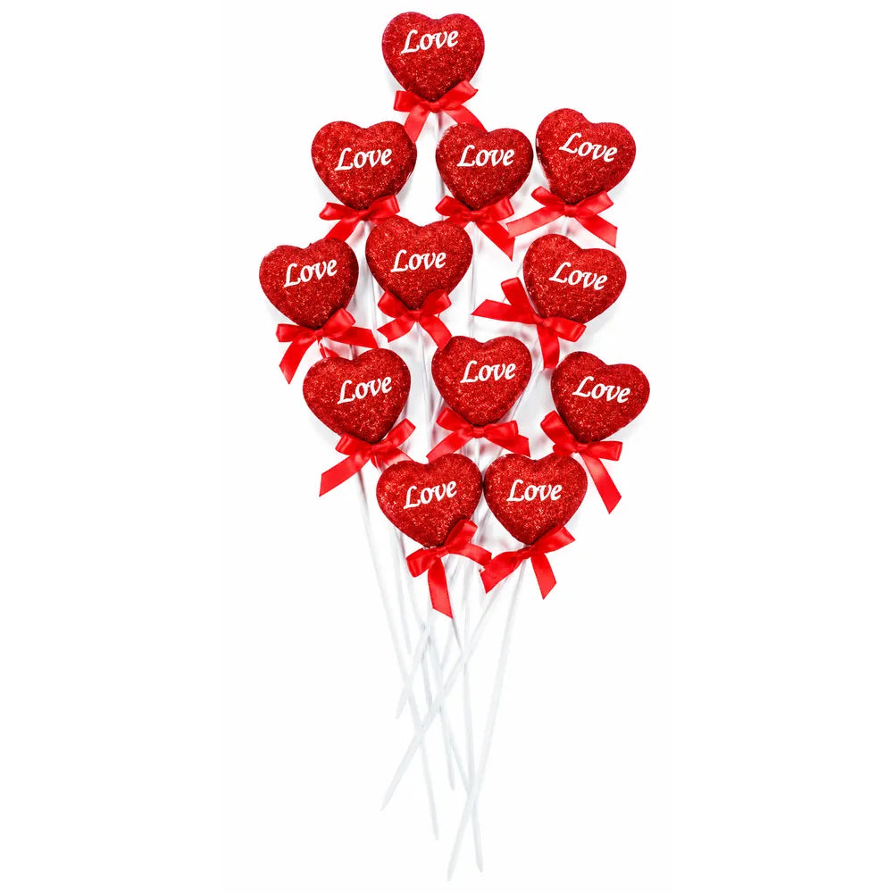 Pick Καρδιά Γκλίτερ Love Σετ 12 Τεμαχίων – 23196