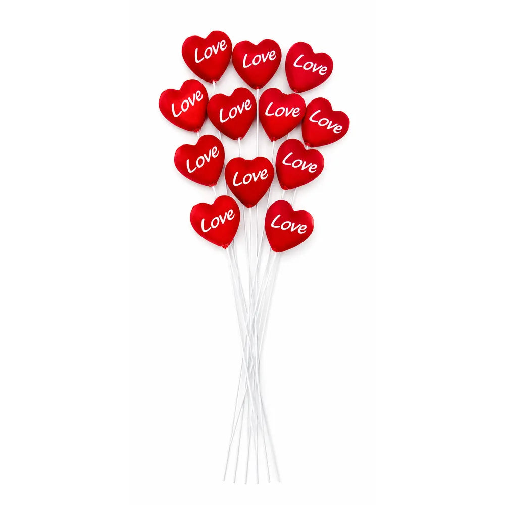 Pick Μικρή Καρδιά Love Σετ 12 Τεμαχίων – 23197