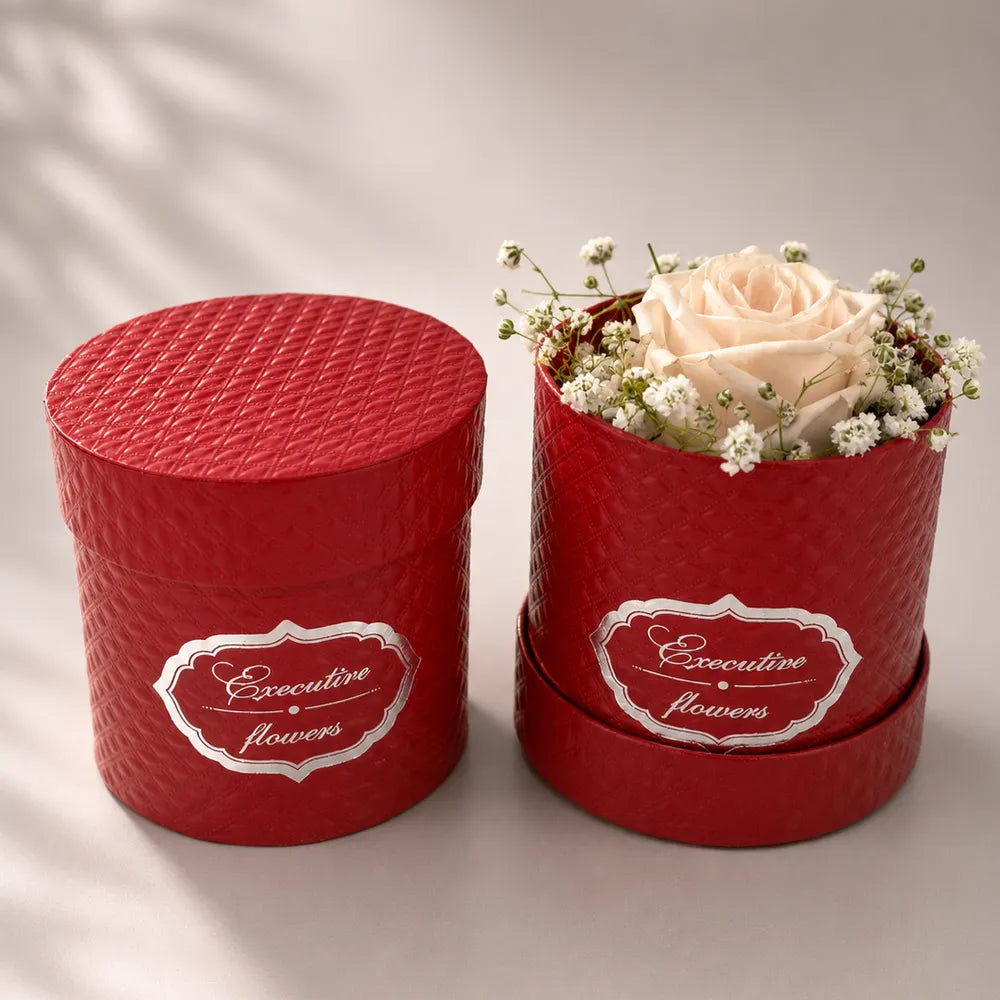 Στρογγυλό Κουτί Executive Flowers Κόκκινο – 23248