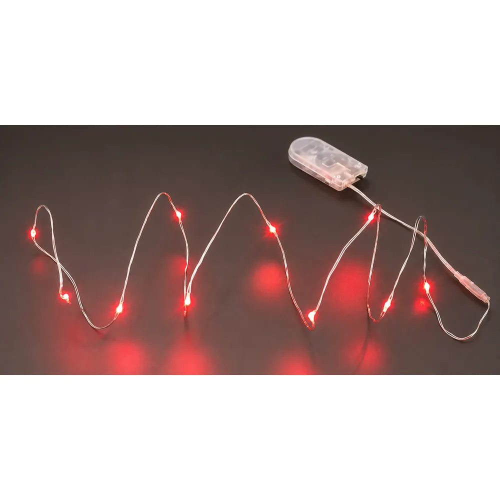 Φωτάκια LED Σύρμα με 10 Κόκκινα Λαμπάκια – 23275