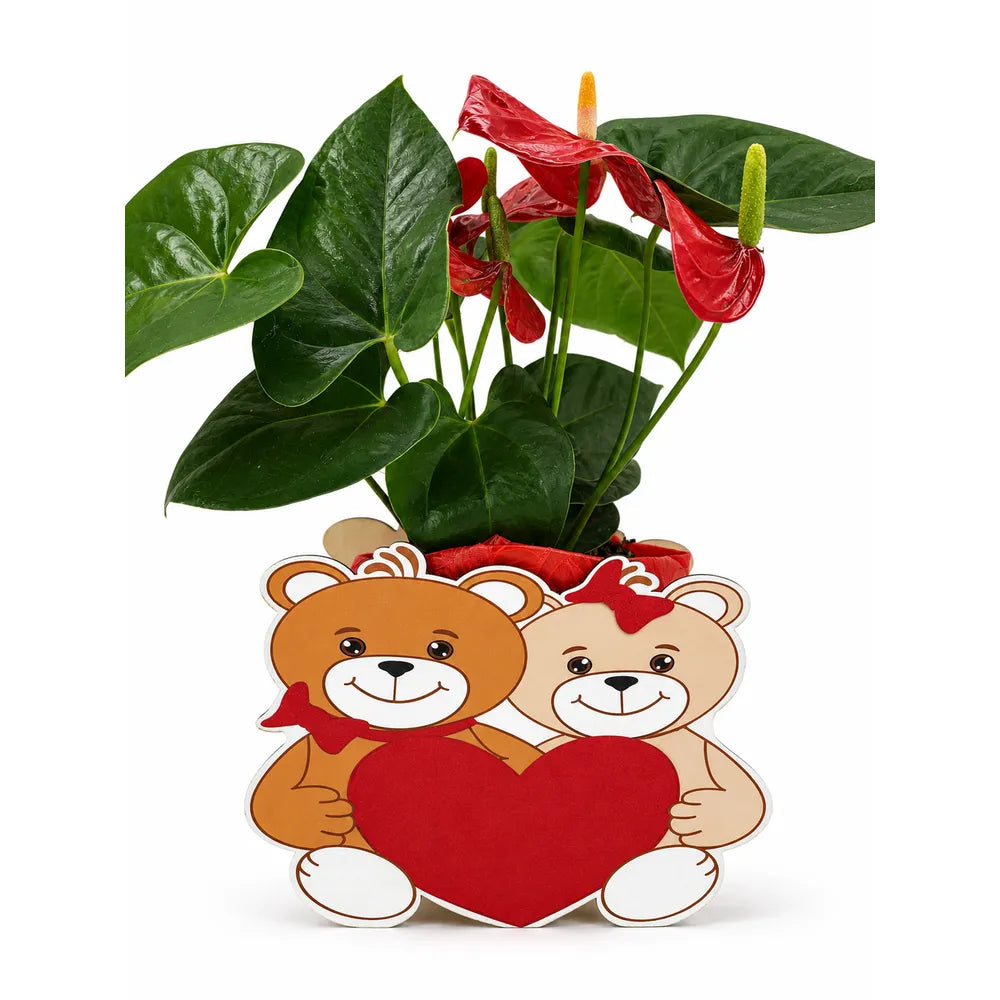 Ξύλινο Κασπώ με Αρκουδάκια Love – 23918
