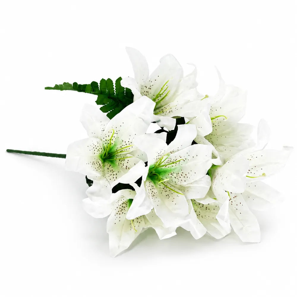 Τεχνητό Μπουκέτο Κρίνα Ανάμεικτα Χρώματα με 12 Κλωνάρια – 24653