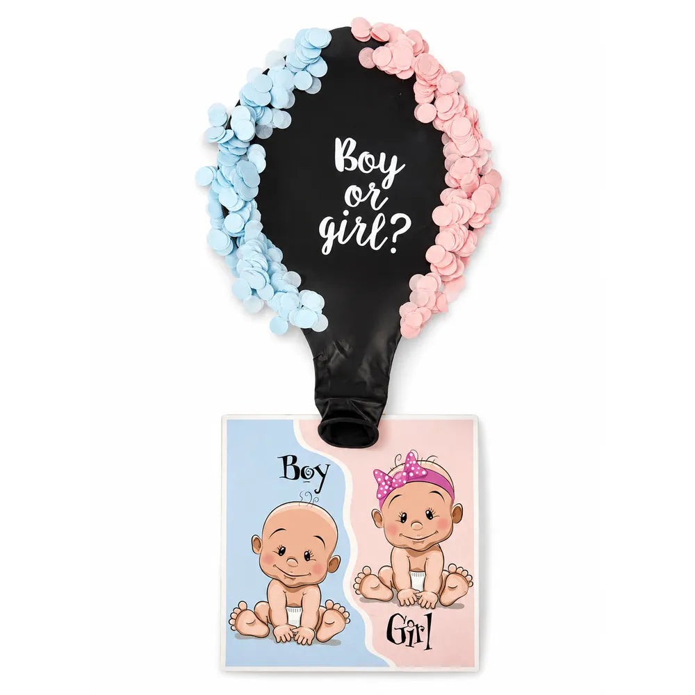 Μπαλόνι Gender Reveal Boy or Girl με Κομφετί – 24730