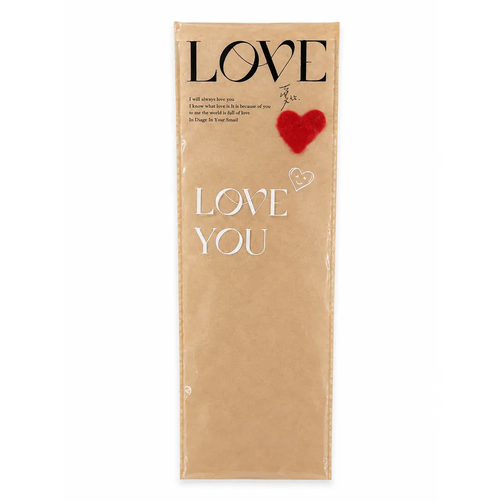 Θήκη Λουλουδιών Kraft Love You με Καρδιά – 24831