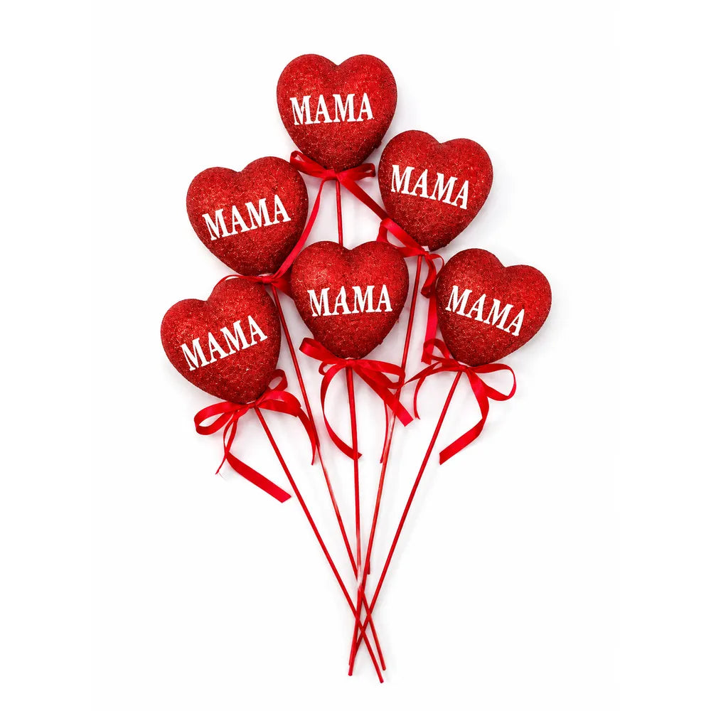 Pick Καρδιά Γκλίτερ Κόκκινη ΜΑΜΑ – 25308