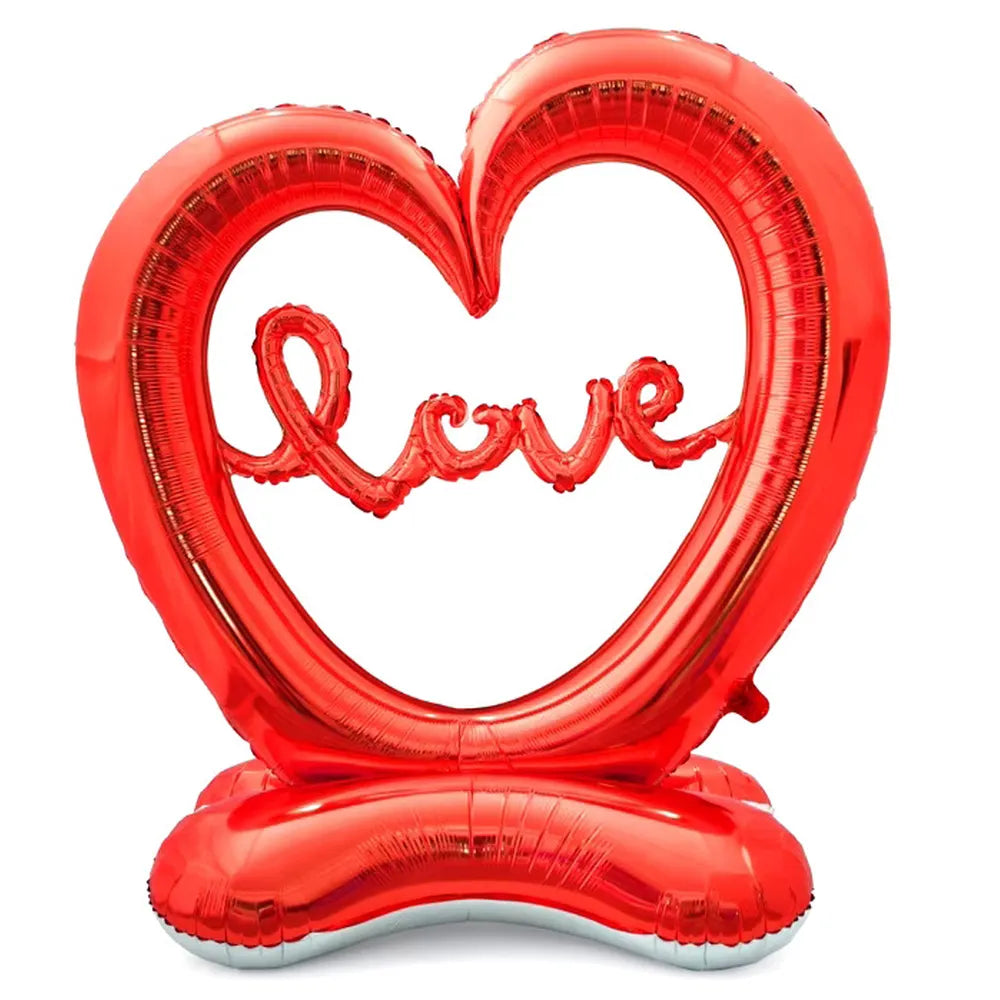 Μπαλόνι Foil Καρδιά Love Κόκκινο Όρθιο – 25313