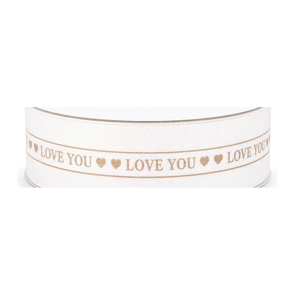 Κορδέλα ECO Love You Λευκή – 25671