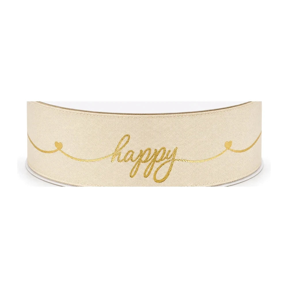 Κορδέλα ECO Happy Εκρού – 25675