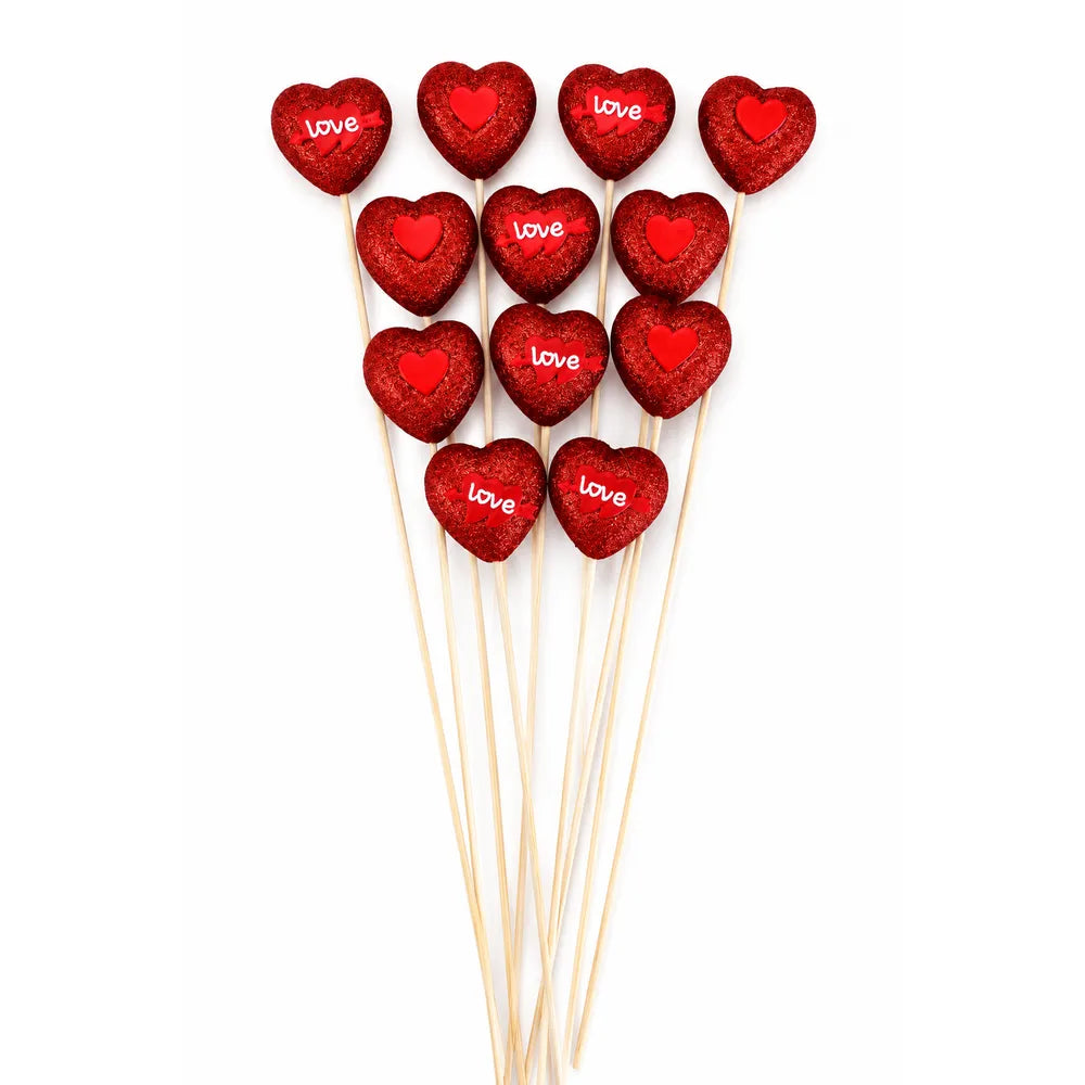 Pick Μίνι Καρδιά Love Σετ 12 Τεμαχίων – 25716-1