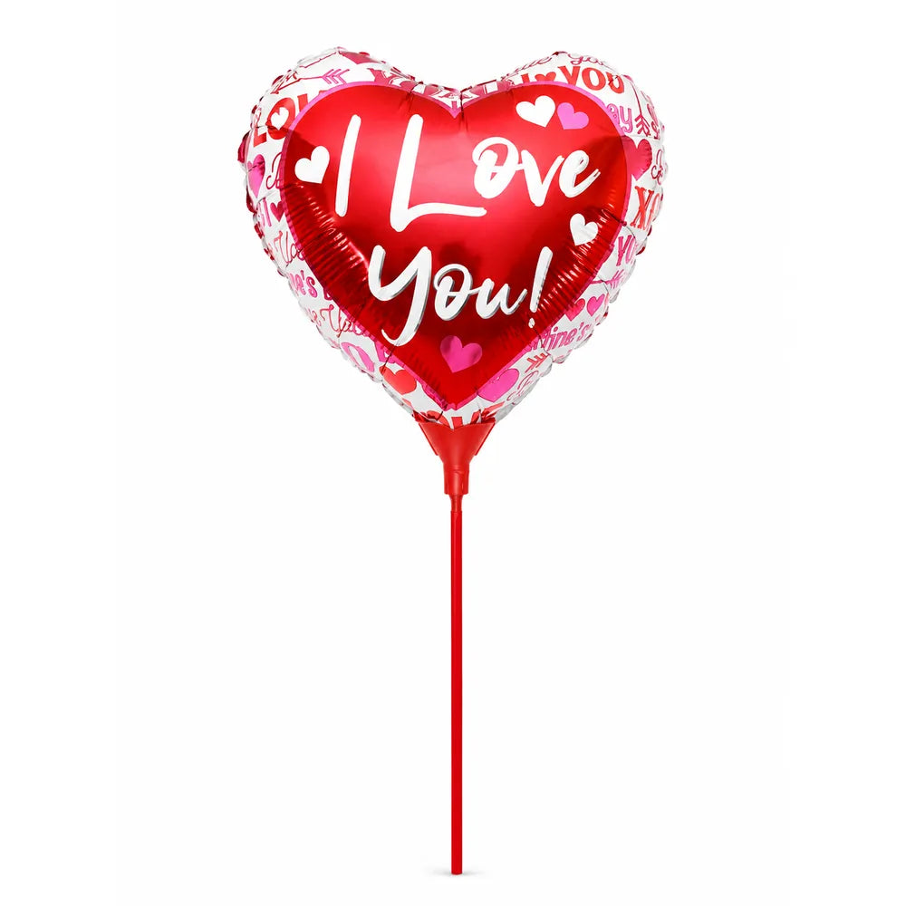Μπαλόνι Foil Καρδιά I Love You σε Στικ – 26160