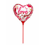 Μπαλόνι Foil Καρδιά I Love You σε Στικ – 26160
