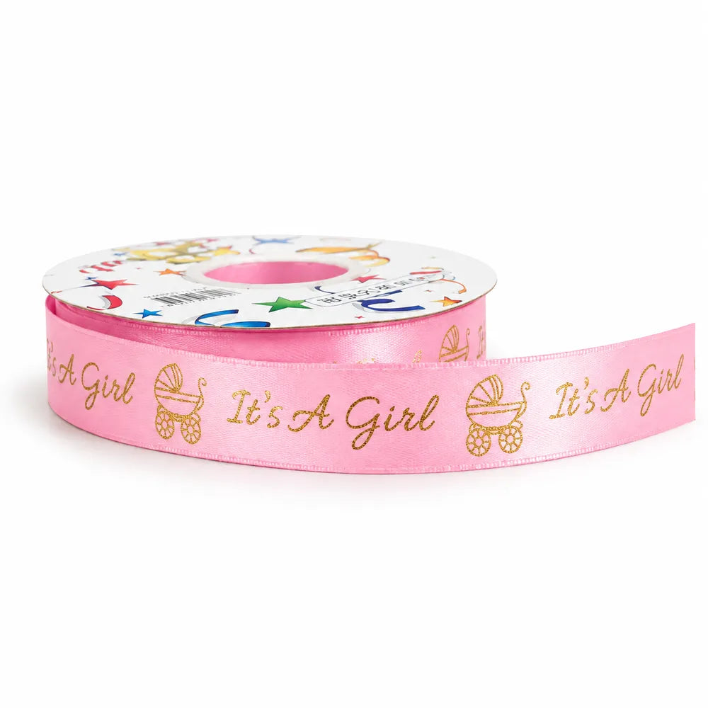Κορδέλα Baby 'It’s A Girl' Ροζ – 26185