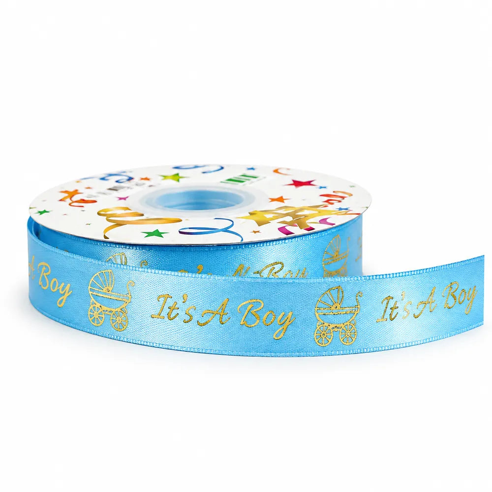 Κορδέλα Baby 'It’s A Boy' Σιέλ – 26186