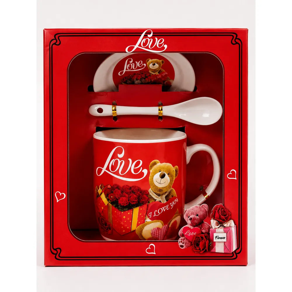 Σετ Κούπα Love Αρκουδάκι και Κουταλάκι – 26254