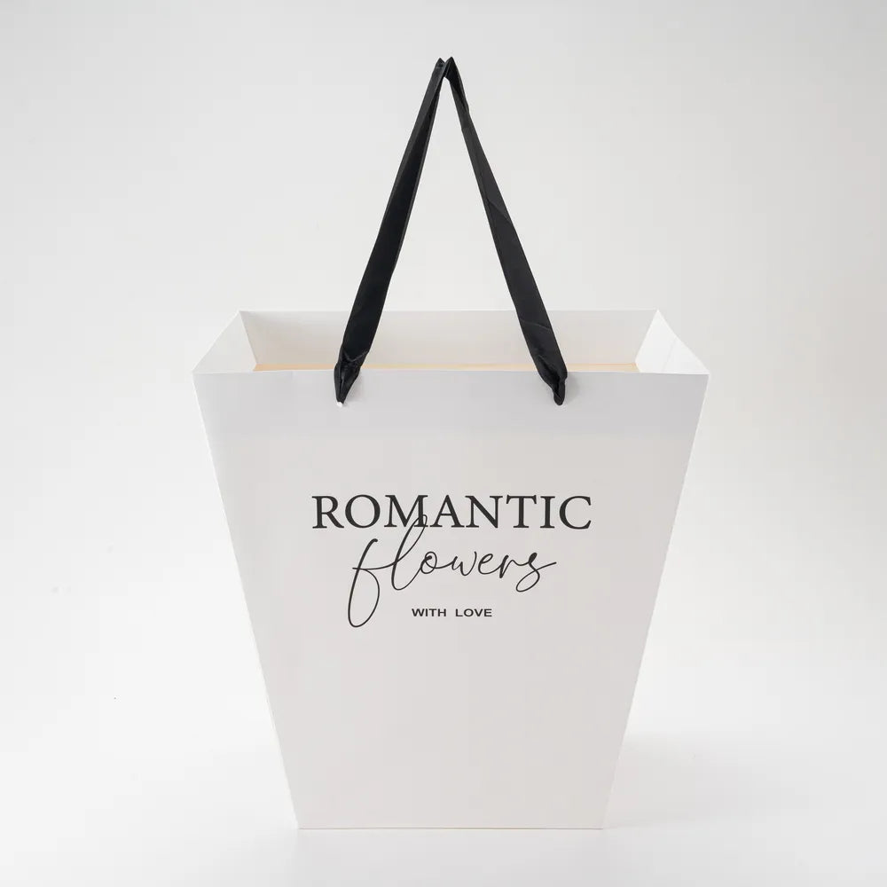 Αδιάβροχη Τσάντα Λευκή Romantic Flowers Μεγάλη – 27132