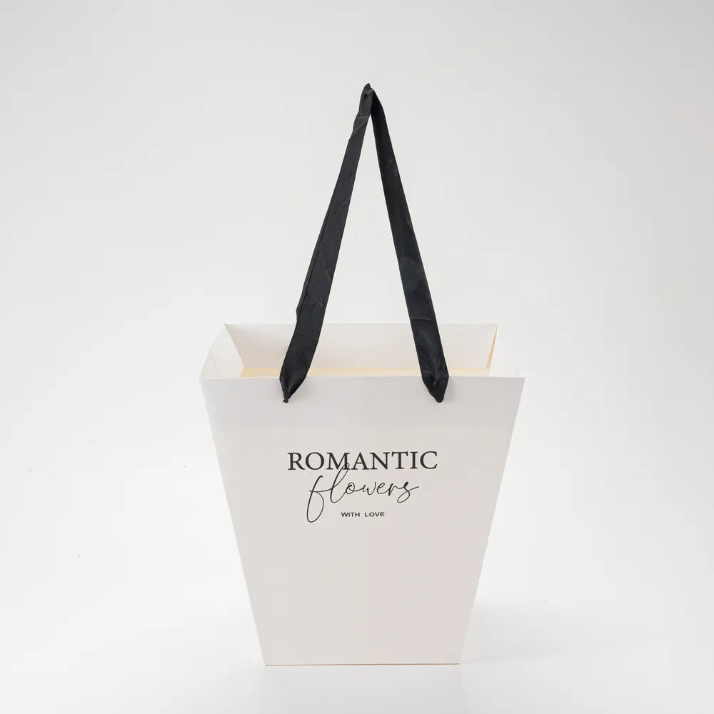 Αδιάβροχη Τσάντα Λευκή Romantic Flowers – 27133