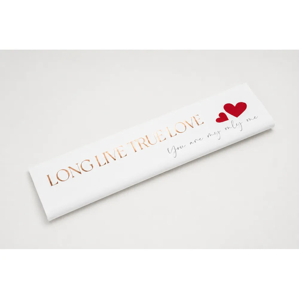 Αδιάβροχο Φύλλο Περιτυλίγματος Λευκό Long Live True Love – 27400
