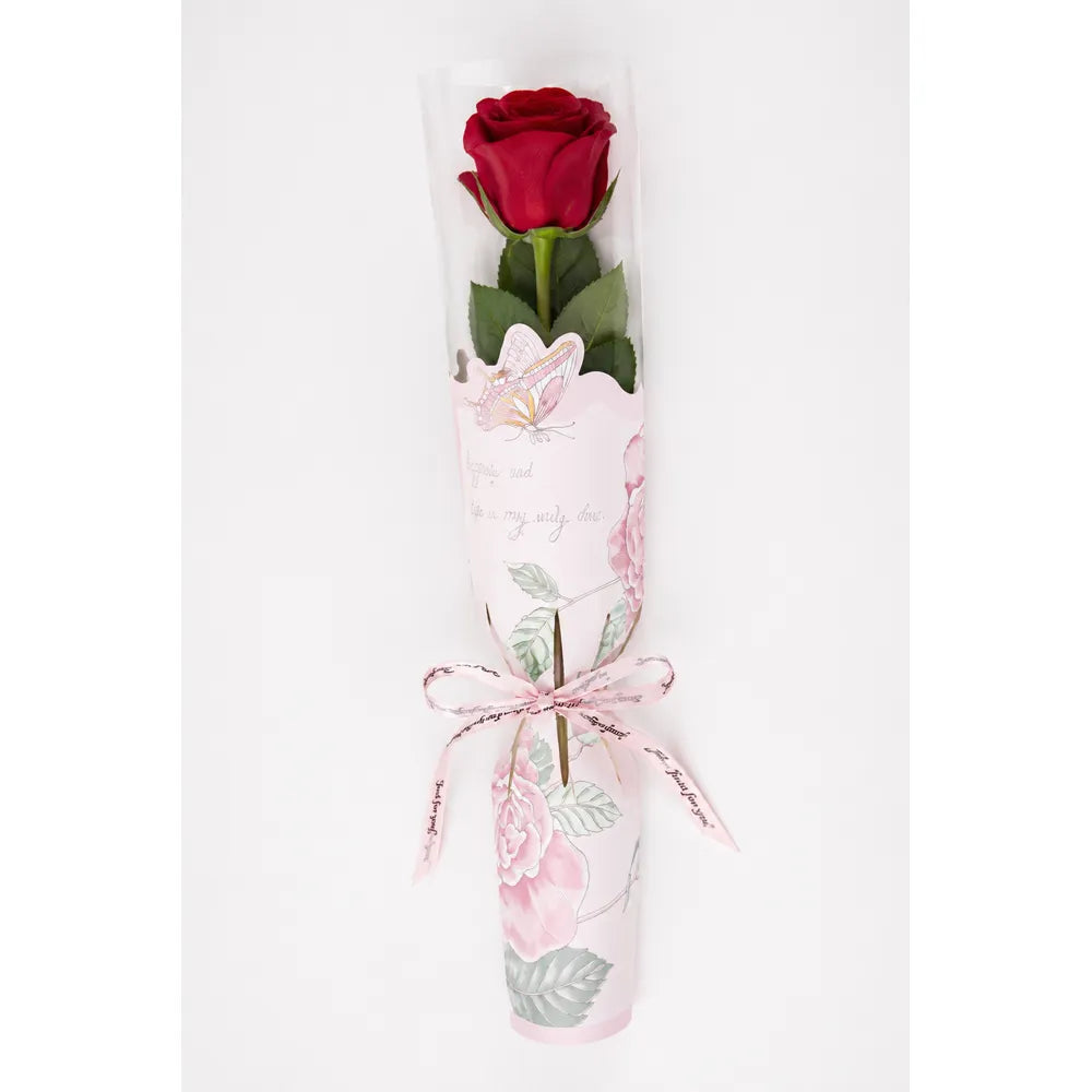 Θήκη Λουλουδιών Ροζ Floral με Κορδέλα – 27402